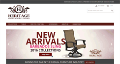 Desktop Screenshot of heritageoutdoorliving.com